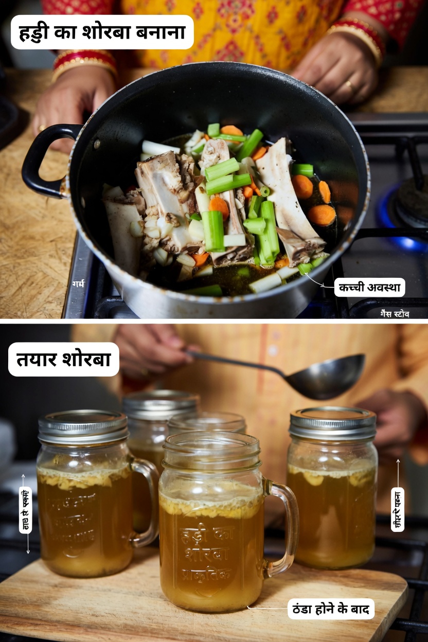 हड्डी के शोरबे और घुटने के जोड़ का समर्थन: विज्ञान क्या कहता है