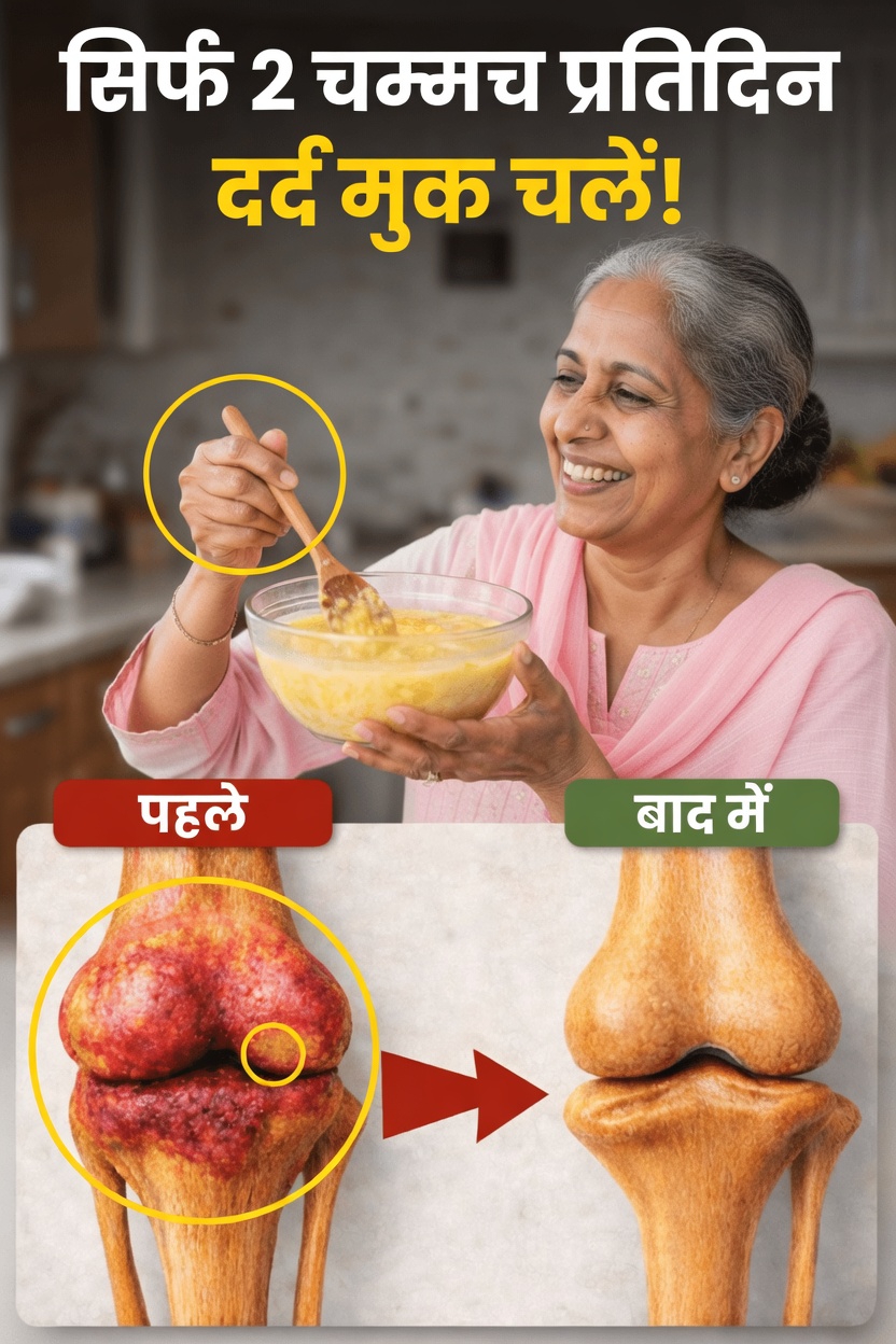 जानें कि इस प्राकृतिक पेस्ट के केवल दो चम्मच रोज़ाना लेने से आपके घुटनों के स्वास्थ्य को सहारा देने में कैसे मदद मिल सकती है