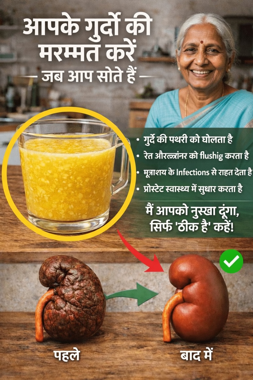 अपनी किडनी के स्वास्थ्य को प्राकृतिक रूप से सहारा देने के लिए सरल दैनिक आदतें और स्वादिष्ट सोने से पहले का पेय नुस्खा जानें