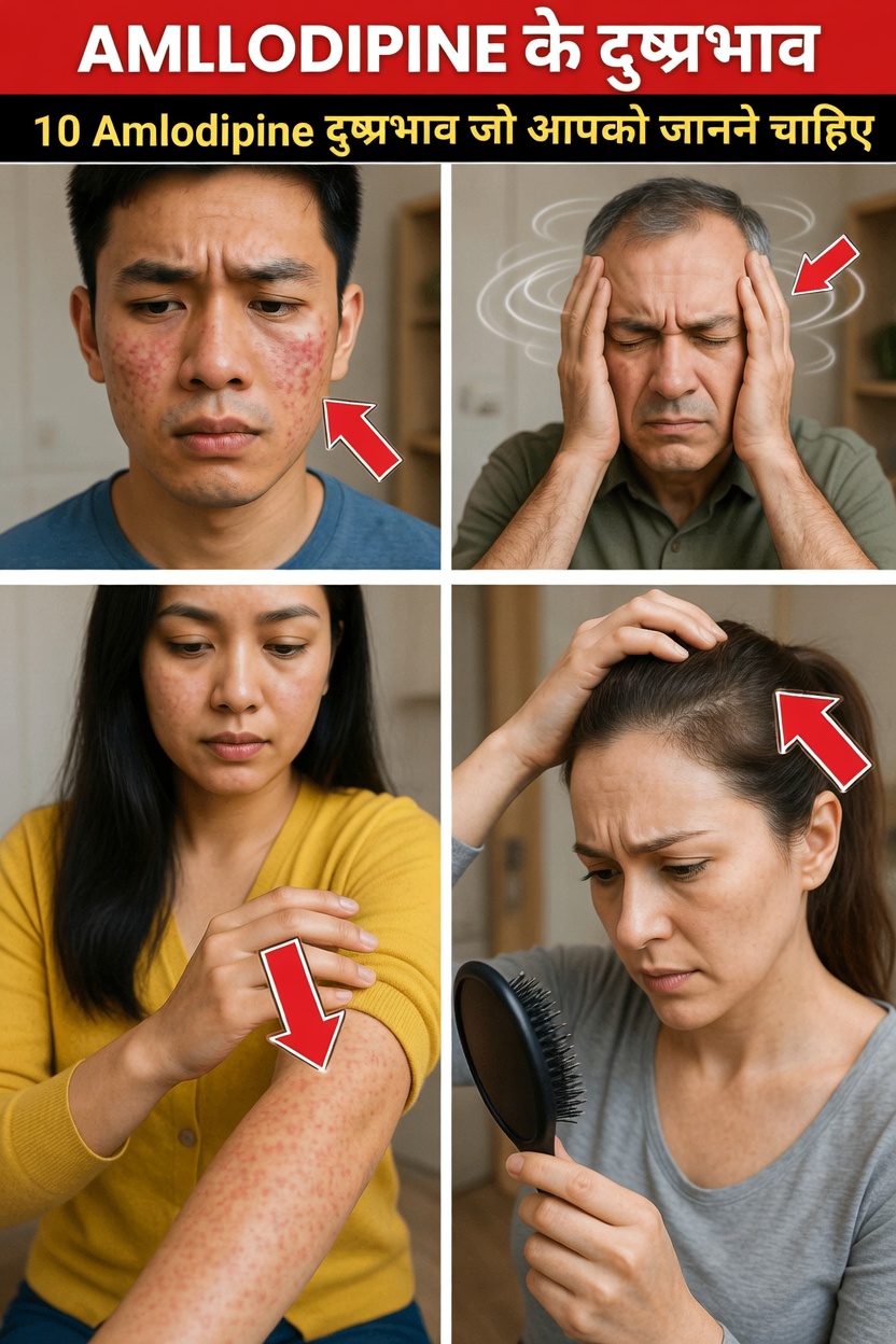 अम्लोडिपिन के 12 आश्चर्यजनक दुष्प्रभाव जिनका डॉक्टर अक्सर ज़िक्र नहीं करते