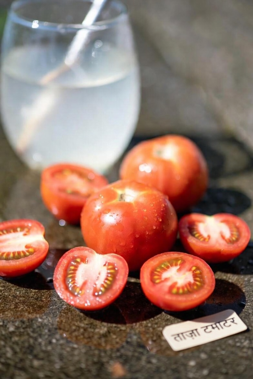 गुर्दे के स्वास्थ्य और मूत्र संबंधी तंदुरुस्ती के समर्थन के लिए एक सरल हाइड्रेटिंग पेय: टमाटर और नारियल पानी की रेसिपी