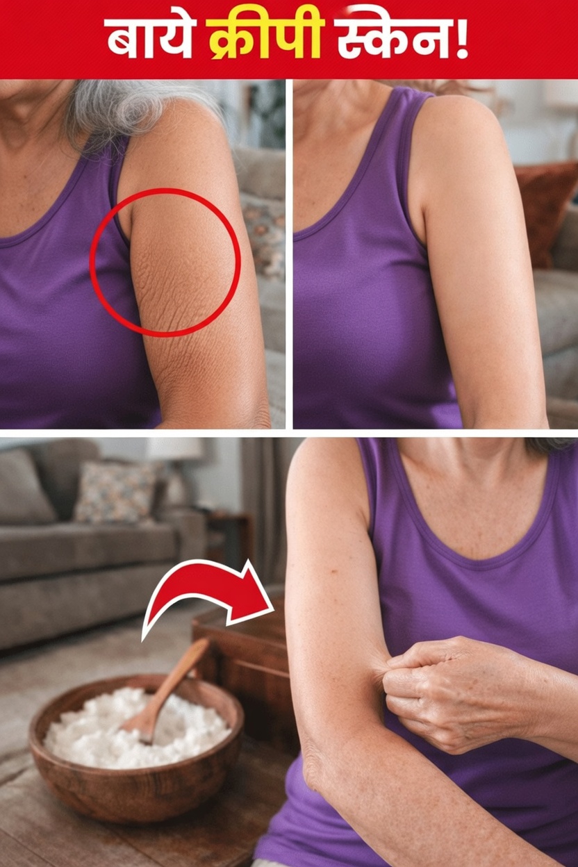 अपनी बाहों की झुर्रीदार दिखने वाली त्वचा को शांत करने में मदद करने वाली एक आसान दैनिक आदत खोजें