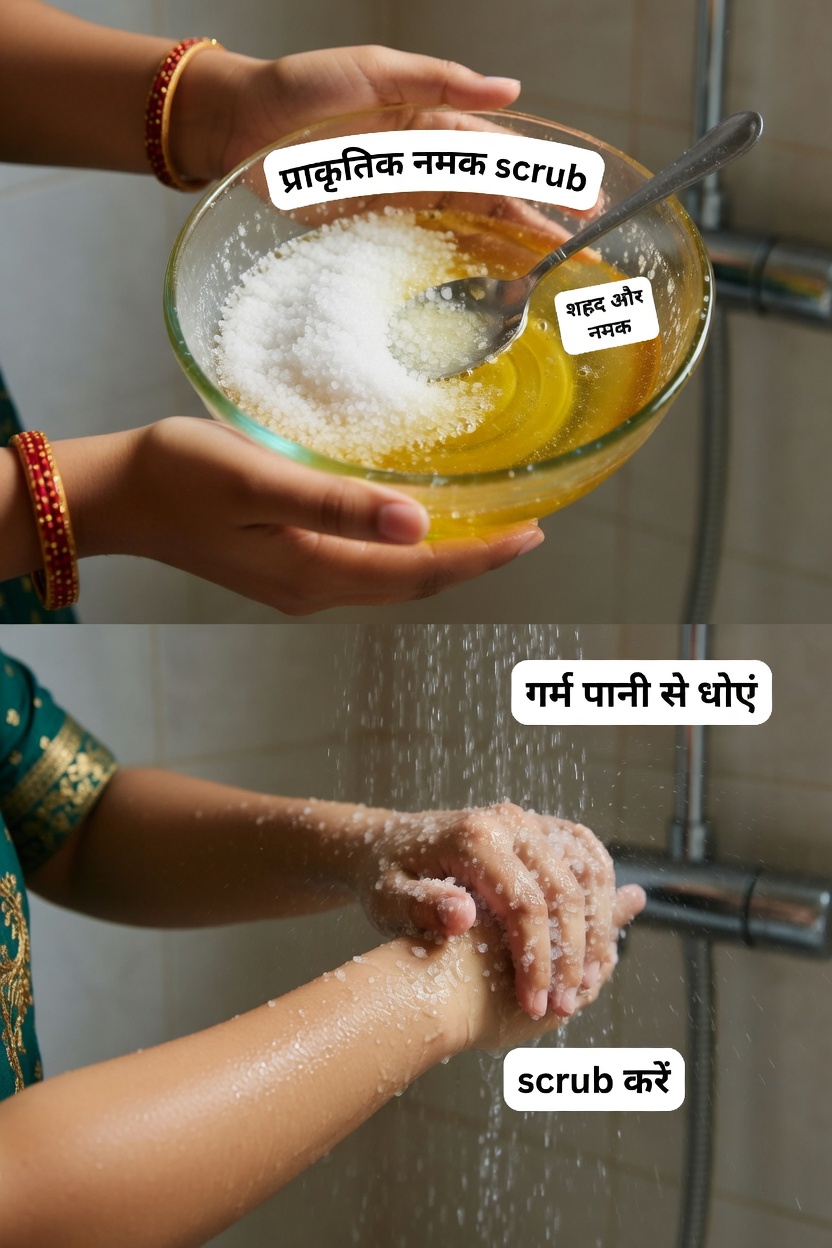 अपनी बाहों की झुर्रीदार दिखने वाली त्वचा को शांत करने में मदद करने वाली एक आसान दैनिक आदत खोजें