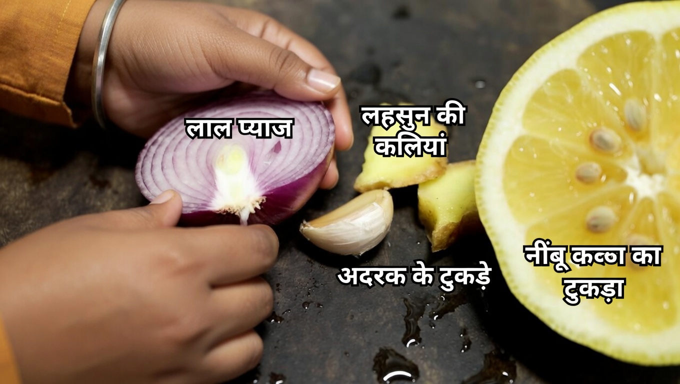 अपने रसोईघर की दिनचर्या में लाल प्याज, लहसुन, अदरक और नींबू के रस की रोज़मर्रा की शक्ति को खोजें