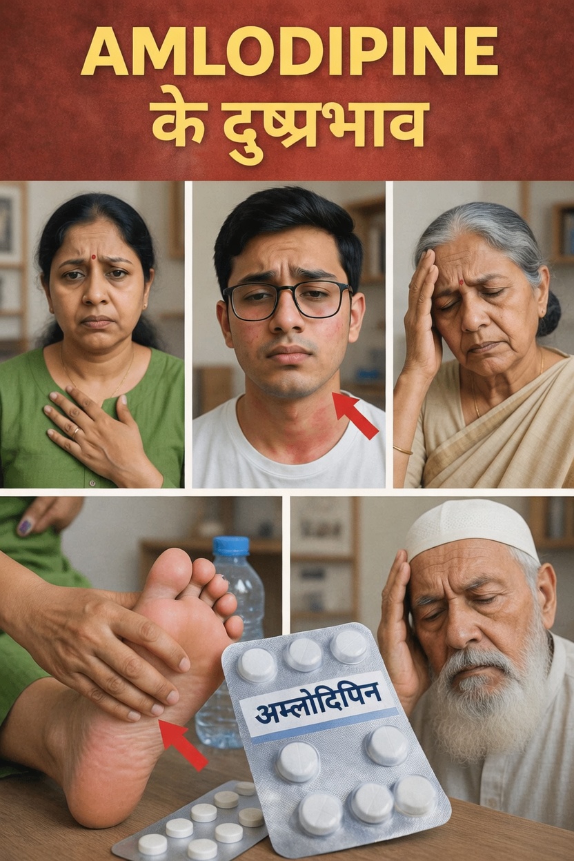 अम्लोडिपिन के 12 प्रमुख दुष्प्रभाव जिन्हें बुजुर्गों को जल्दी पहचानना चाहिए और अधिक आराम महसूस करने के लिए रोज़मर्रा की आदतें