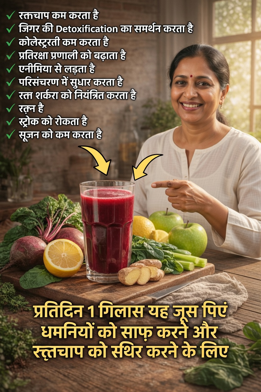 जानें कैसे यह सरल दैनिक जूस की आदत प्राकृतिक रूप से स्वस्थ रक्तचाप और रक्तसंचार का समर्थन कर सकती है