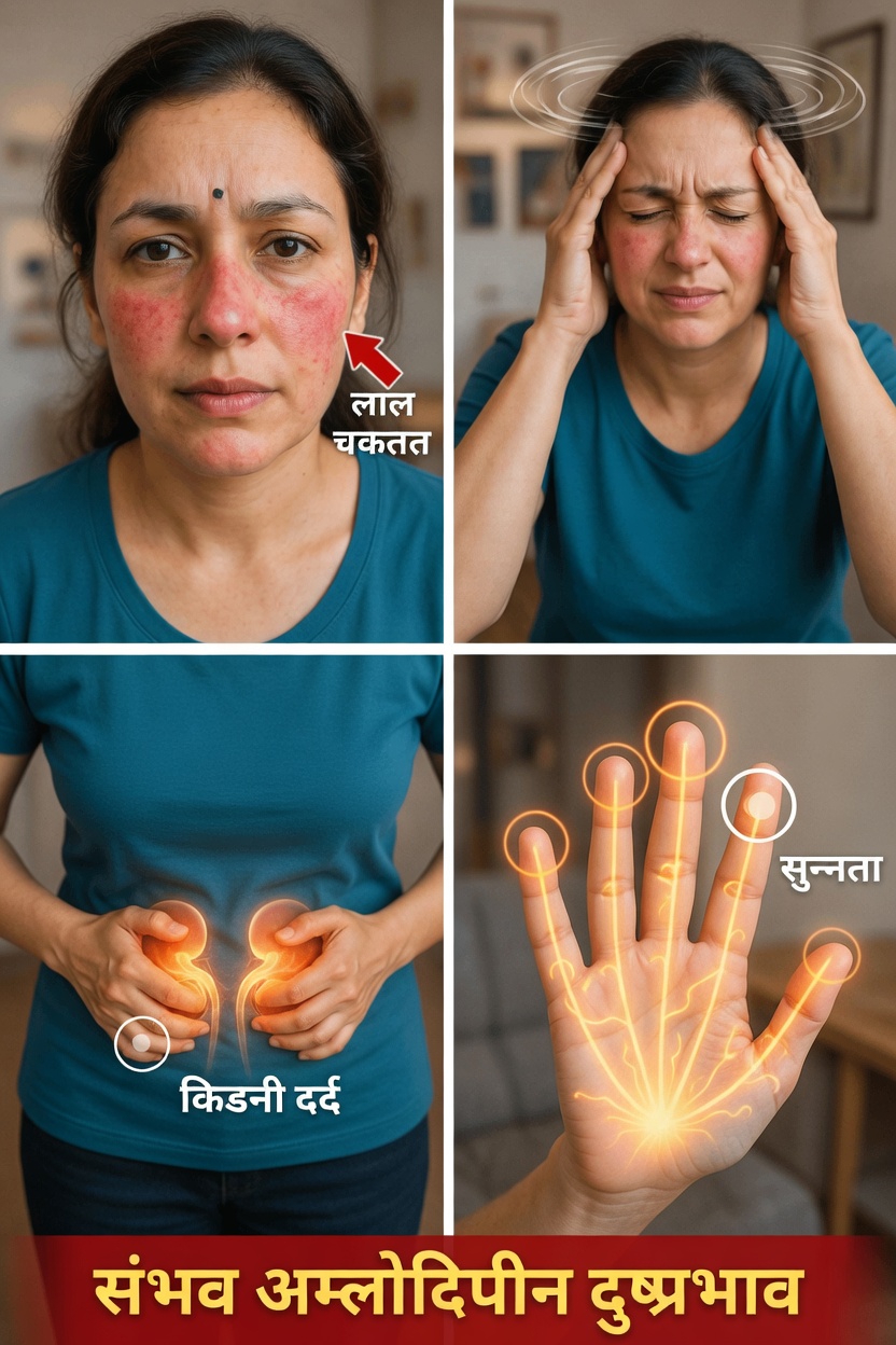 एम्लोडिपिन के 10 महत्वपूर्ण दुष्प्रभाव जिनके बारे में आपको पता होना चाहिए