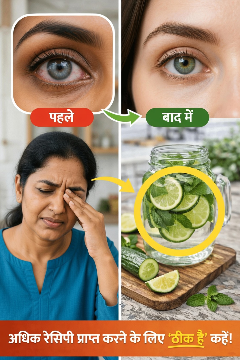 सरल दैनिक आदत: आंखों को आराम और हाइड्रेशन के लिए ताज़गीभरा खीरा-नींबू-पुदीना पानी