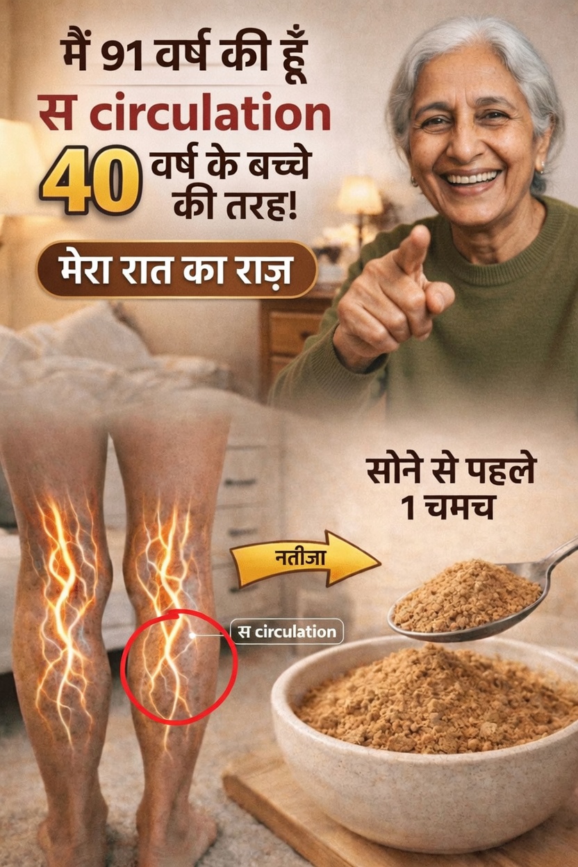 वरिष्ठों, रातभर पैरों में रक्तसंचार बढ़ाने के लिए सोने से पहले यह खाएं – और सुबह गर्म पैरों के साथ जागें!