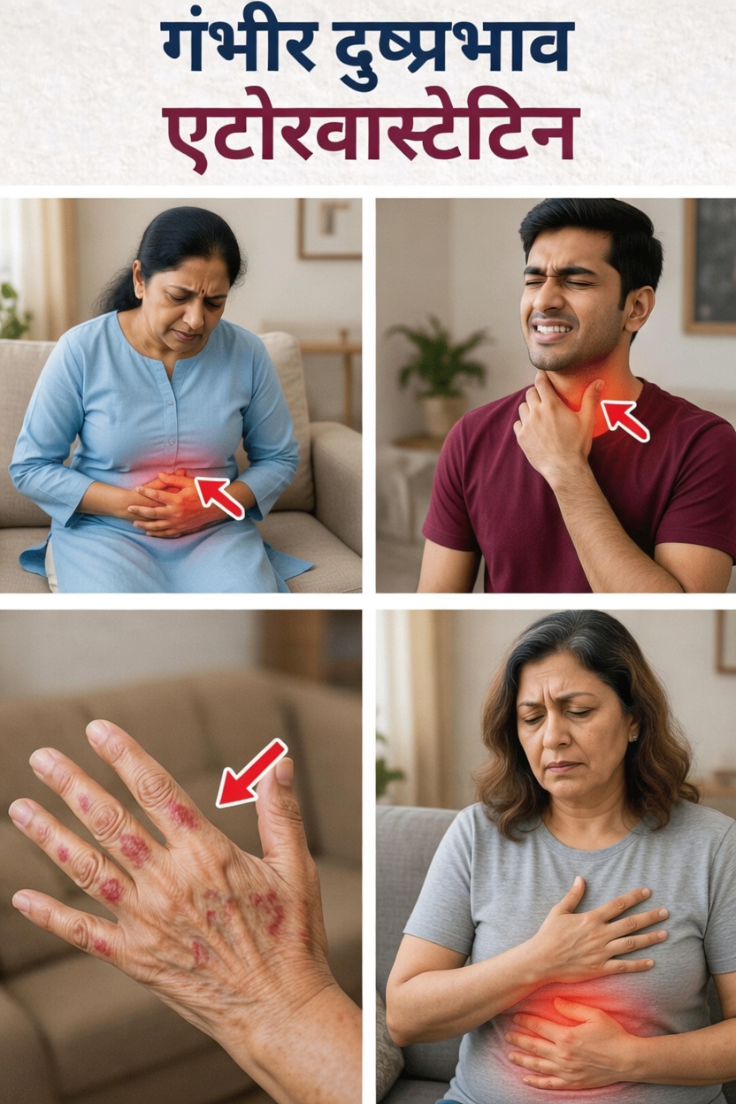 एटोरवास्टेटिन के दुष्प्रभाव: इस आम कोलेस्ट्रॉल दवा को लेने से पहले आपको क्या जानना चाहिए