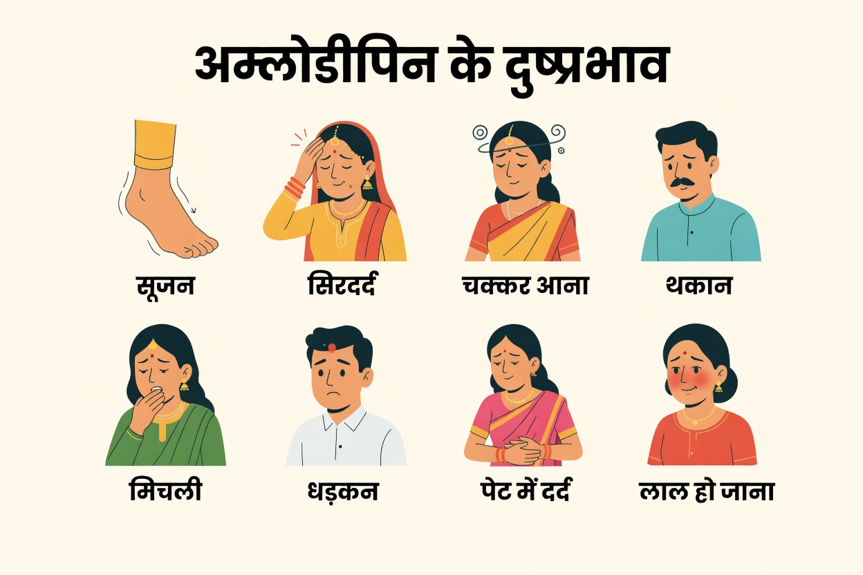 एम्लोडिपिन क्या है और यह दुष्प्रभाव क्यों पैदा करता है?