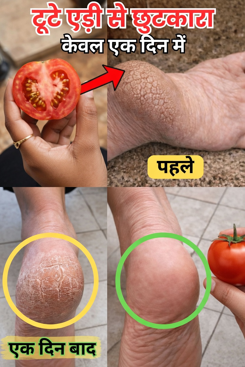 टमाटर से फटी एड़ियों को प्राकृतिक रूप से मुलायम और ठीक कैसे करें