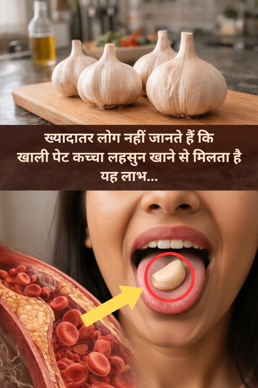 खाली पेट कच्चा लहसुन आपके दैनिक स्वास्थ्य दिनचर्या को सहारा देने के आश्चर्यजनक तरीके