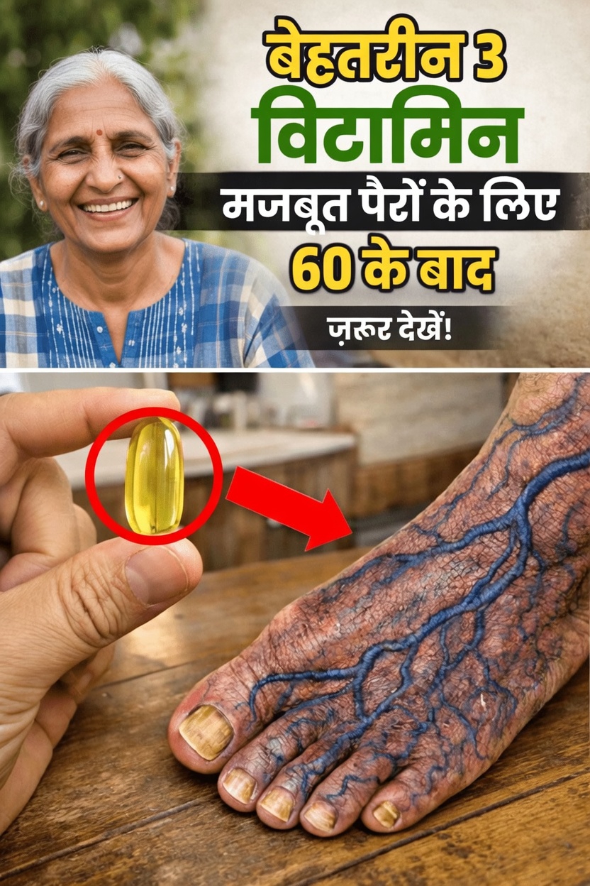60 के बाद पैरों के स्वास्थ्य को सहारा देने में मदद कर सकने वाले सोने से पहले लेने वाले तीन विटामिन खोजें