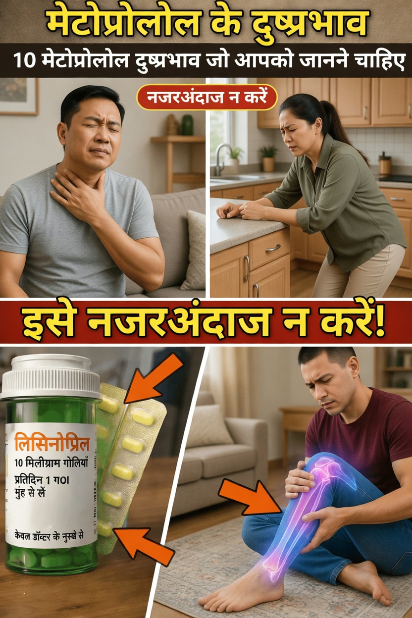 मेटोप्रोलोल के सबसे आम दुष्प्रभाव क्या हैं? 10 बातें जो हर मरीज को समझनी चाहिए
