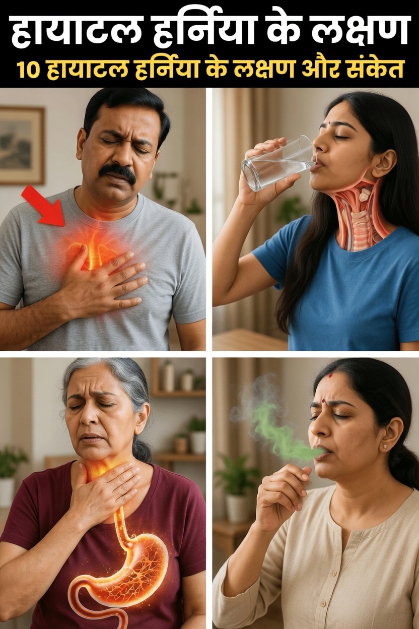 हायटल हर्निया के 10 आम संकेत और लक्षण जिनके बारे में आपको पता होना चाहिए