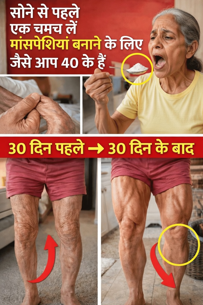 60 के बाद मांसपेशियाँ बनाएं: आपकी डाइट में यह भोजन न होने पर आपकी मांसपेशियाँ गायब हो रही हैं