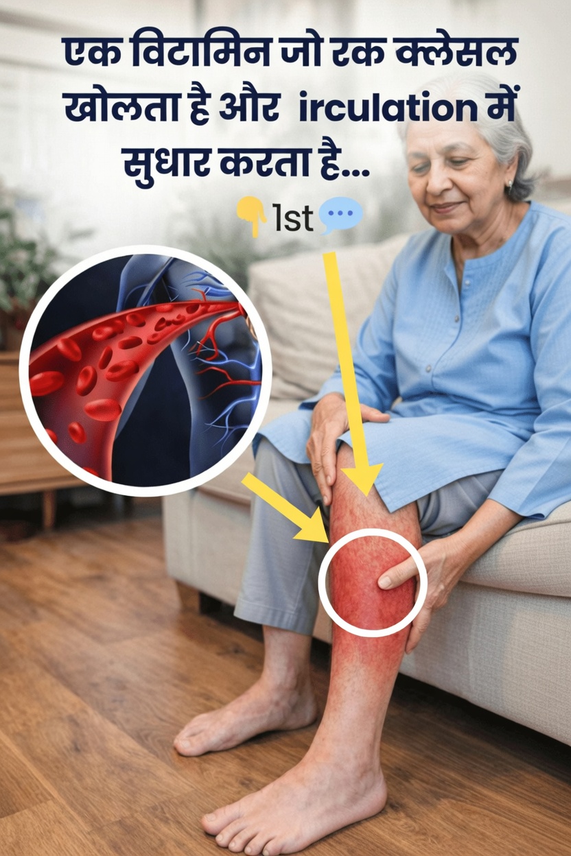 50 के बाद स्वस्थ रक्त प्रवाह और वाहिकीय सेहत को सहारा देने वाला एकमात्र विटामिन