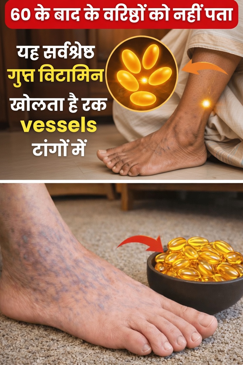 60 वर्ष से अधिक आयु के वयस्कों में पैरों के आराम और ताकत को समर्थन दे सकने वाले शीर्ष 3 विटामिन