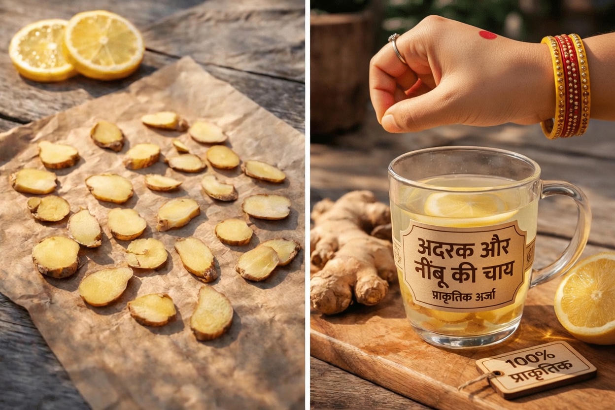 अदरक और नींबू: स्वाभाविक रूप से आरामदायक दृष्टि के लिए दैनिक स्वास्थ्य आदत