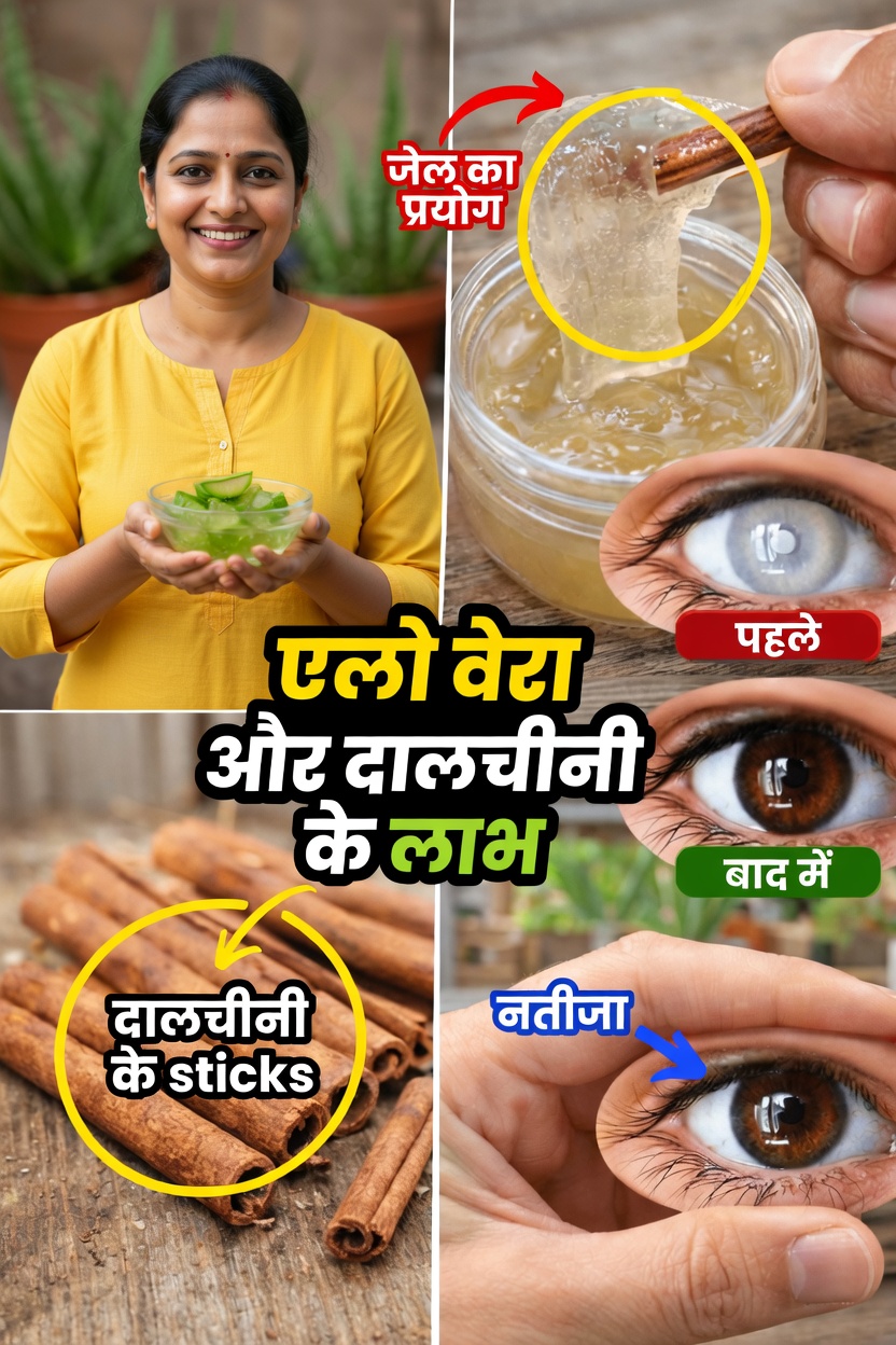एलोवेरा और दालचीनी के संभावित लाभ: दैनिक सेहत और आँखों की आरामदायक देखभाल