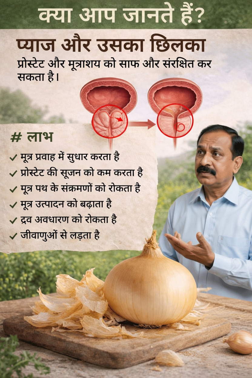 प्रोस्टेट और मूत्राशय के स्वास्थ्य को प्राकृतिक रूप से समर्थन देने के लिए प्याज़ के छिलकों को अपनी दैनिक दिनचर्या में शामिल करने के सरल तरीक़े जानें