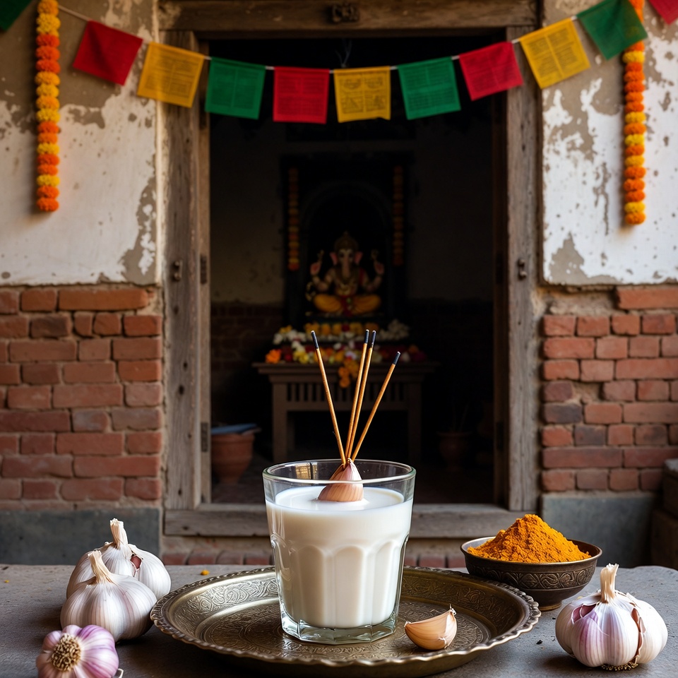 रक्त वाहिकाओं की सफाई के लिए लहसुन वाला दूध पिएँ