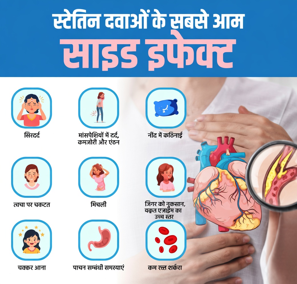 एटोरवास्टैटिन के दुष्प्रभाव: इस सामान्य कोलेस्ट्रॉल दवा के बारे में आपको क्या जानना चाहिए
