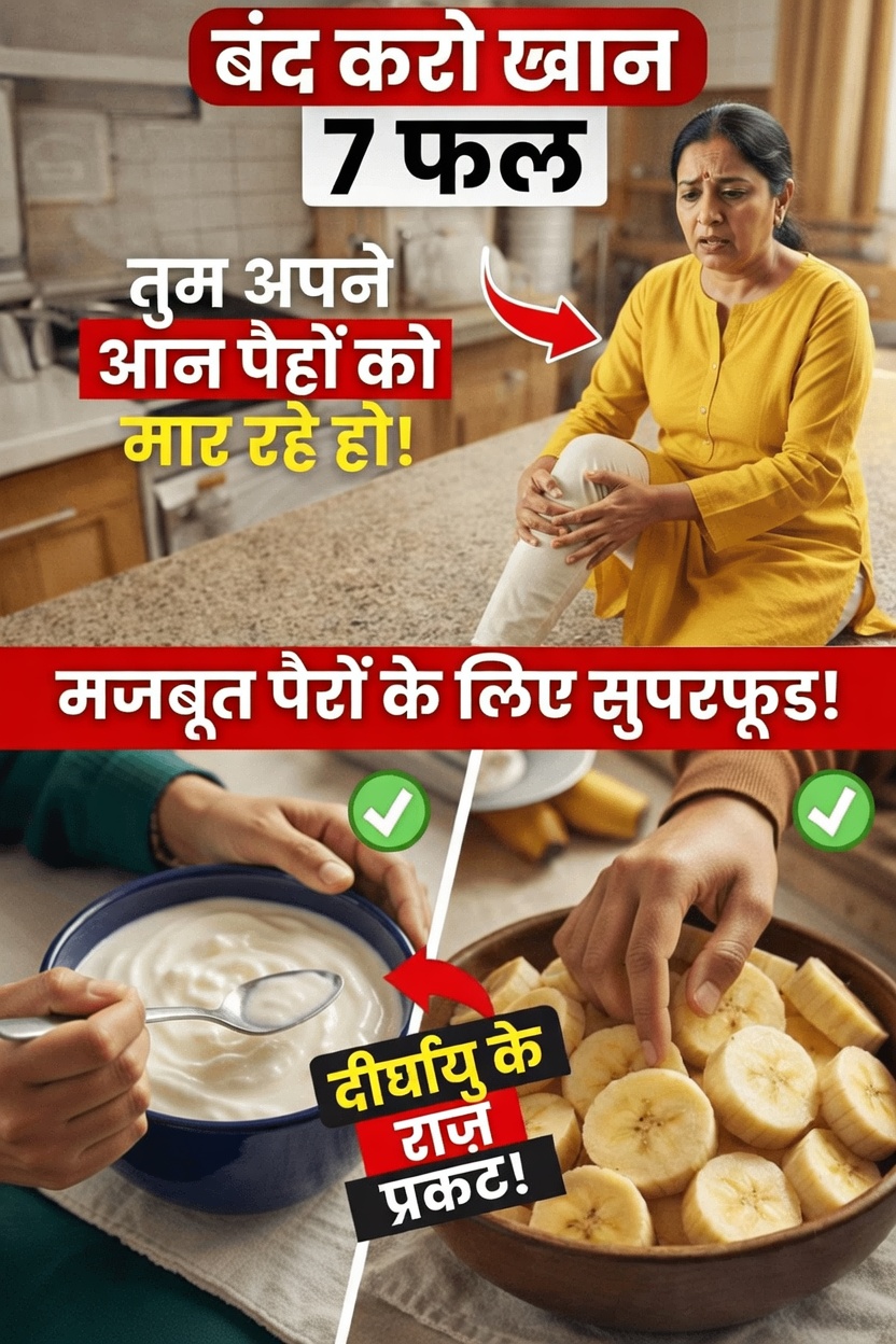 60 वर्ष से अधिक हैं? पैरों को मज़बूत करने के लिए इन फलों से बचें