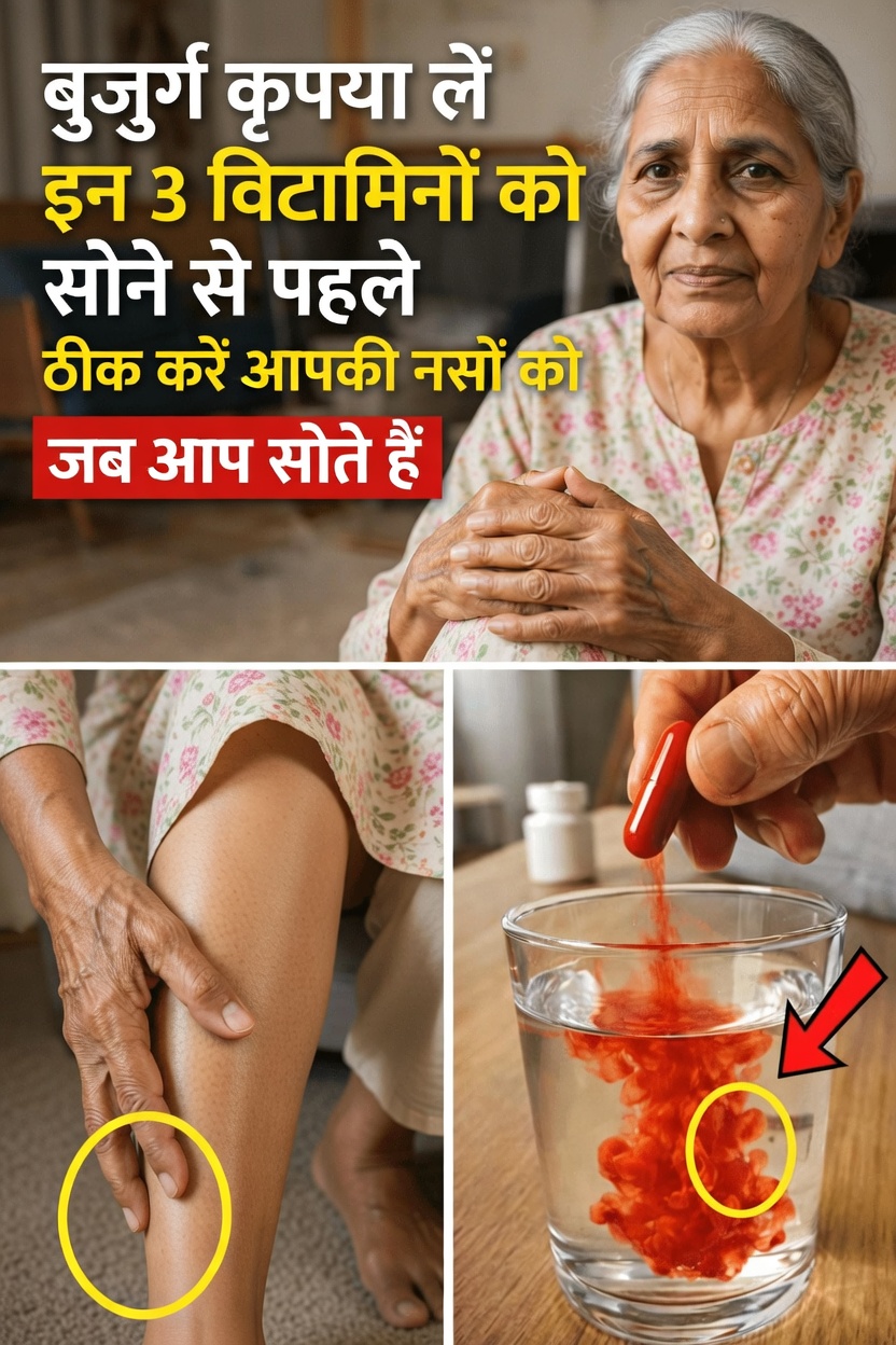 3 रात में ली जाने वाली विटामिन जो वरिष्ठ नागरिकों को रातों-रात मज़बूत, अधिक स्थिर टांगें दे रही हैं (भले ही आपने “सब कुछ आज़मा लिया हो”)