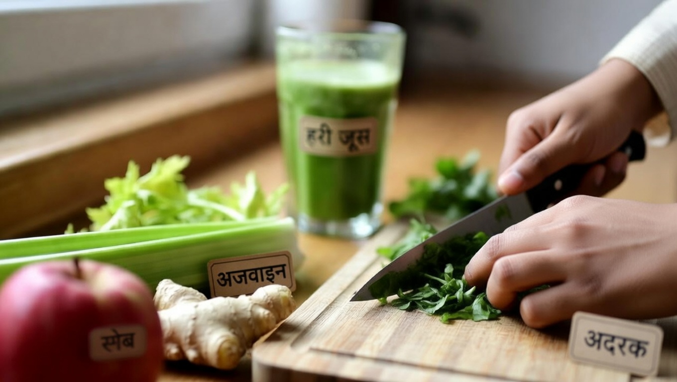 जिगर के स्वास्थ्य, रक्त शर्करा संतुलन और समग्र तंदुरुस्ती के लिए एक सरल हरा स्मूदी