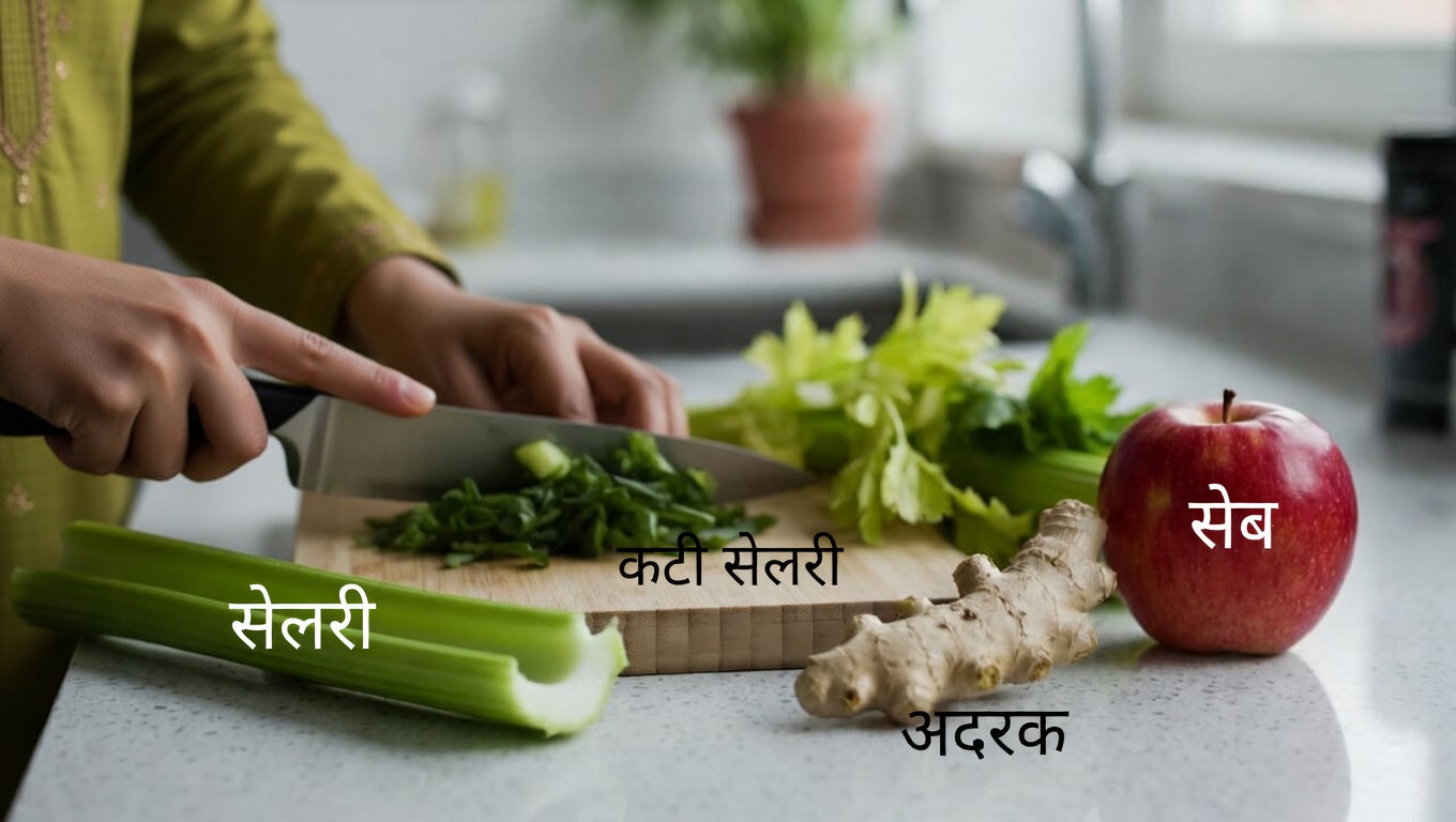 जिगर के स्वास्थ्य, रक्त शर्करा संतुलन और समग्र तंदुरुस्ती के लिए एक सरल हरा स्मूदी