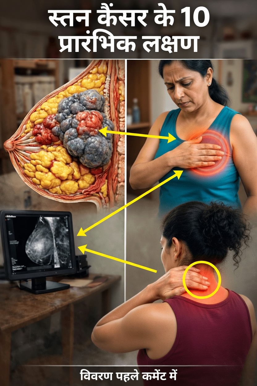 स्तन कैंसर के 10 शुरुआती चेतावनी संकेत, जिन्हें आपको जानना चाहिए और कभी नज़रअंदाज़ नहीं करना चाहिए