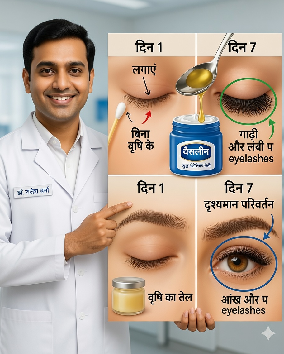 ✨ इस प्राकृतिक रहस्य से पाएं मनमोहक पलकें और घनी भौहें