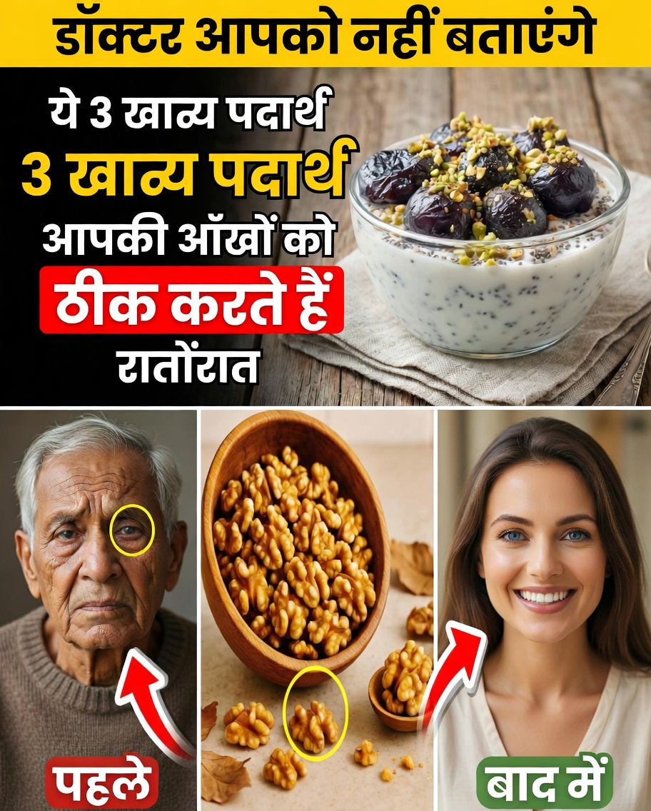 60 से ऊपर के वरिष्ठ नागरिकों के लिए: आंखों को स्वाभाविक रूप से स्वस्थ रखने वाले आसान सोने से पहले के नाश्ते