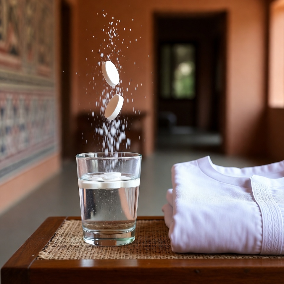 चमकदार सफेद कपड़ों के लिए फिज़ी टैबलेट्स का उपयोग कैसे करें