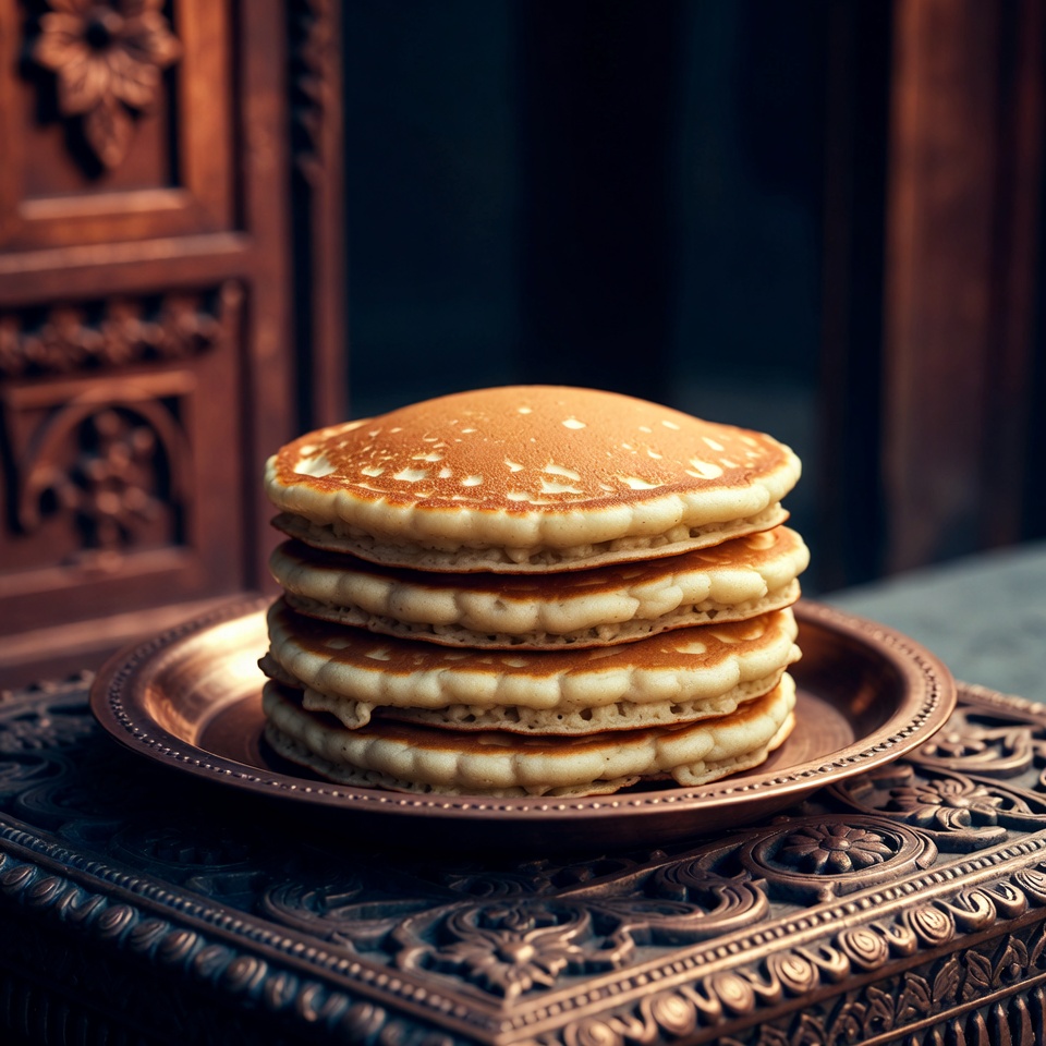 फूले-फूले घर के बने पैनकेक
