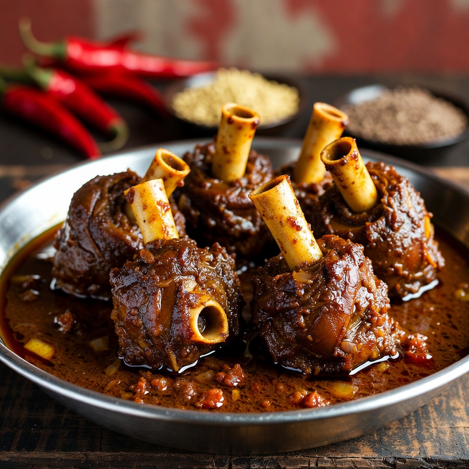 गाढ़ी ग्रेवी में रसदार ब्रेज़्ड ऑक्सटेल