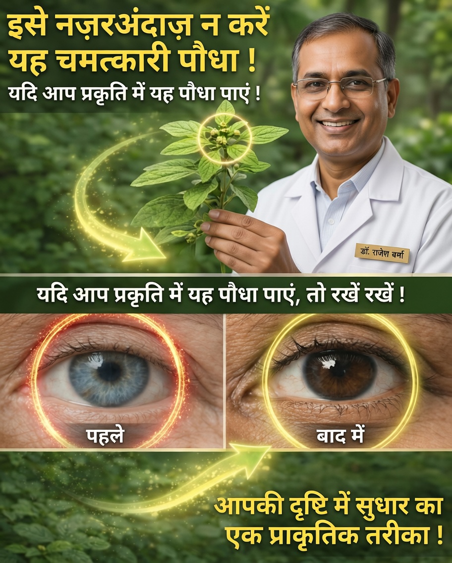 आंखों के आराम के लिए पारंपरिक वैद्यों द्वारा उपयोग की जाने वाली चौंकाने वाली खरपतवार