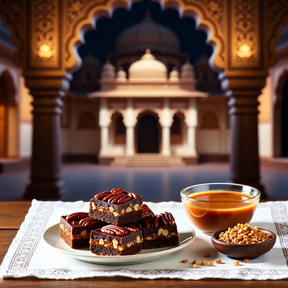 चॉकलेट कारमेल पीकान बार्स रेसिपी