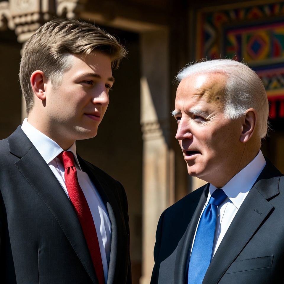 जो बाइडेन से आमने-सामने होते ही बैरन ट्रंप ने अपने असली रंग दिखा दिए