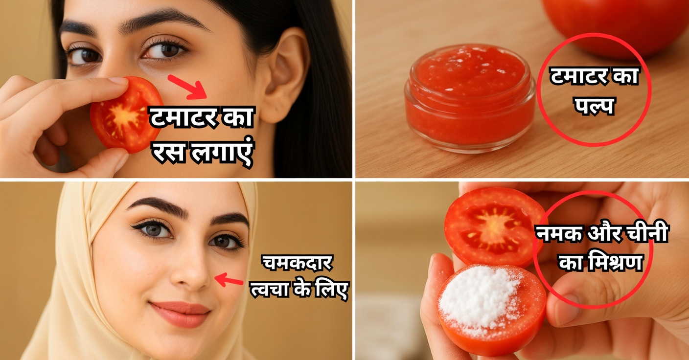 त्वचा को गोरा करने के लिए टमाटर का नाइट जेल