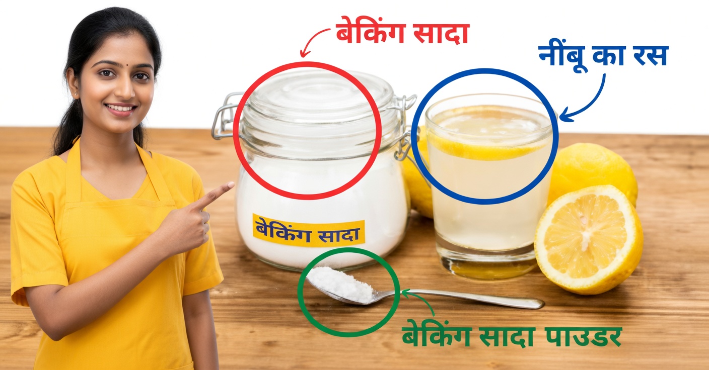 नींबू और बाइकार्बोनेट वाला पानी: साफ करे और क्षारीय बनाए