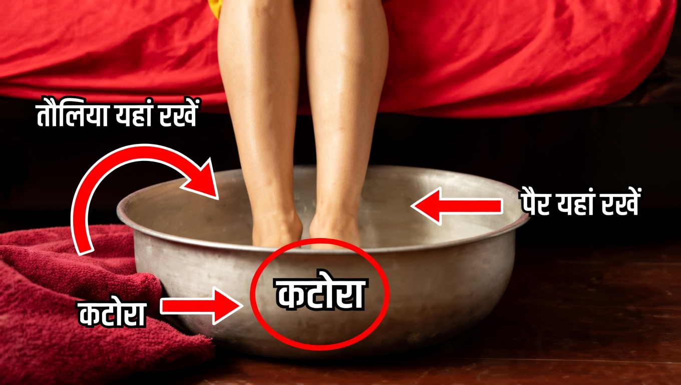 सिरके से पैर का स्नान: लाभ और विधि