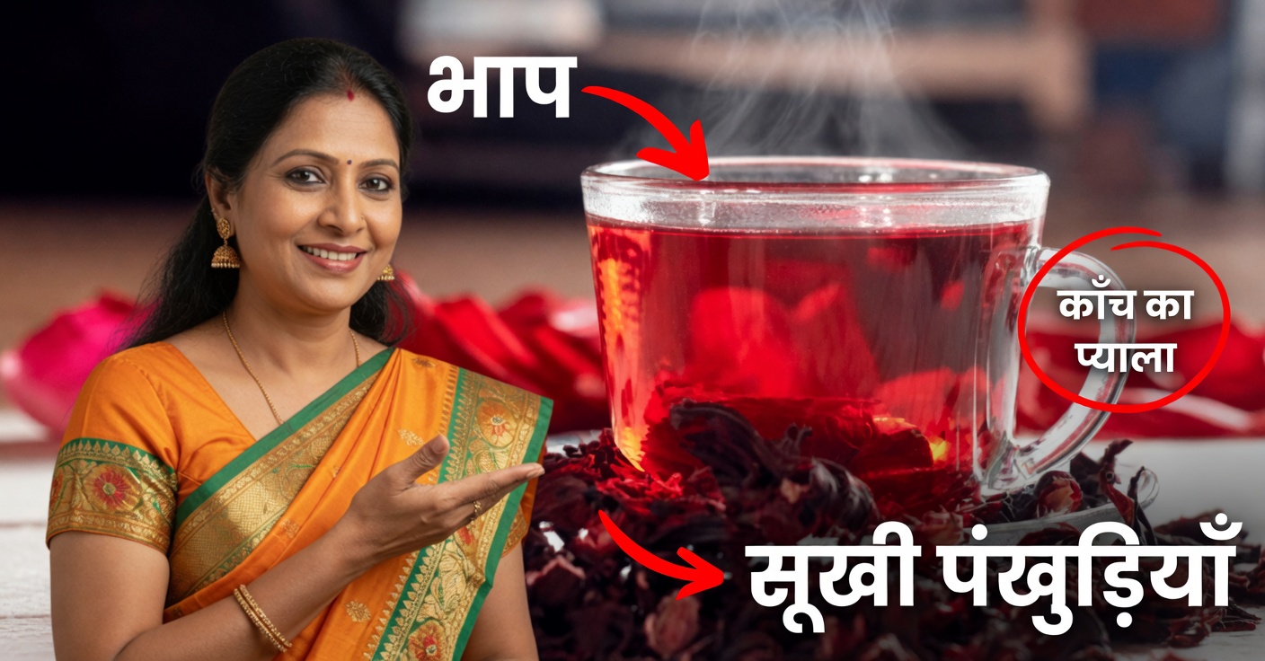 गुड़हल की चाय: लाभ, विधि और सावधानियाँ