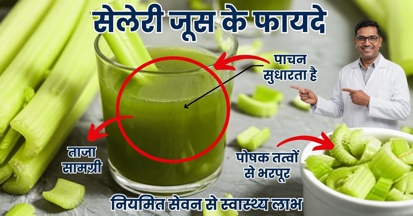 गुर्दे, जिगर और फेफड़ों की सफाई के लिए सेलेरी का रस