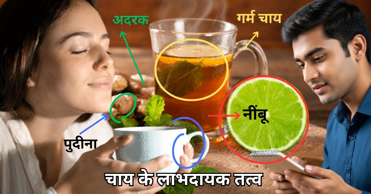 पुदीना, अदरक और नींबू की चाय: शरीर के लिए प्राकृतिक राहत