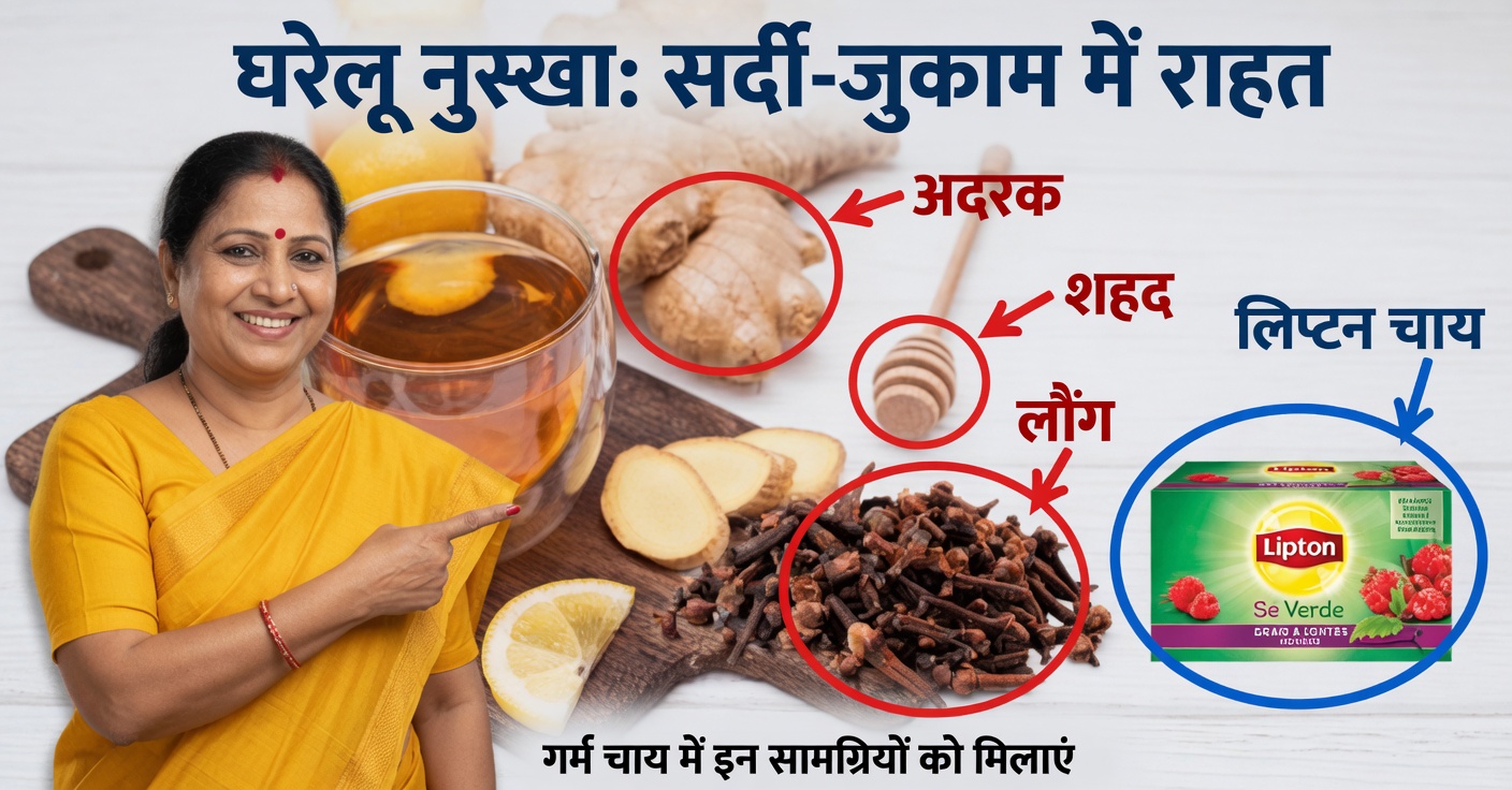 लिप्टन के साथ अदरक और लौंग की चाय: शक्तिशाली प्राकृतिक काढ़ा