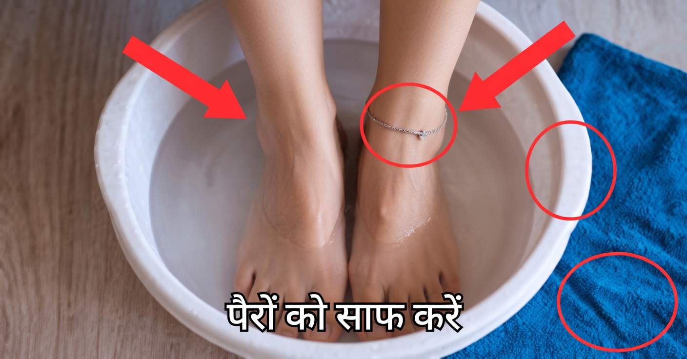 अदरक से पैरों का स्नान: प्राकृतिक राहत और विषहरण