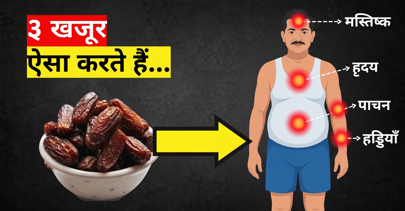 रोज़ तीन खजूर: आपके स्वास्थ्य के लिए चौंकाने वाले फ़ायदे